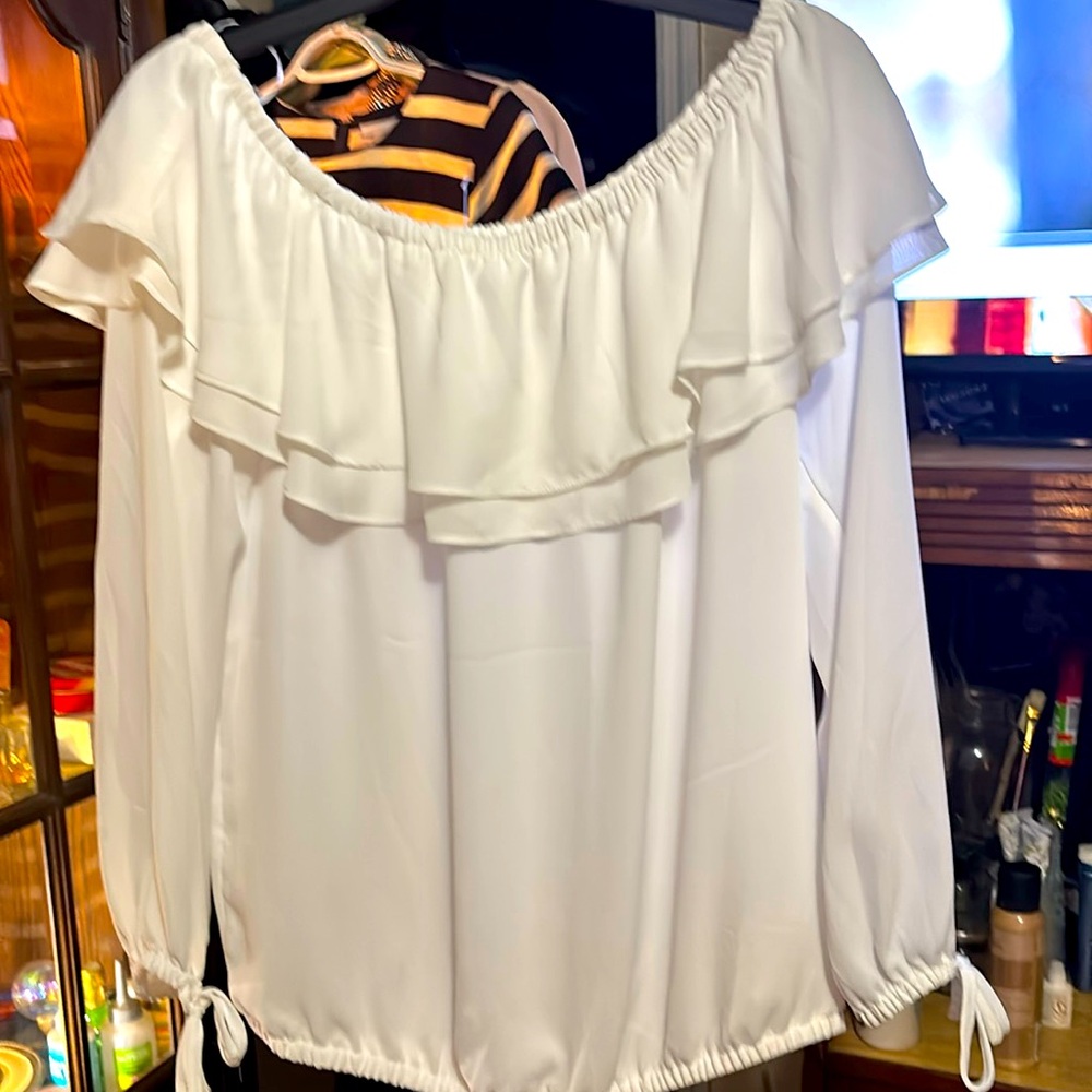 White bell sleeves